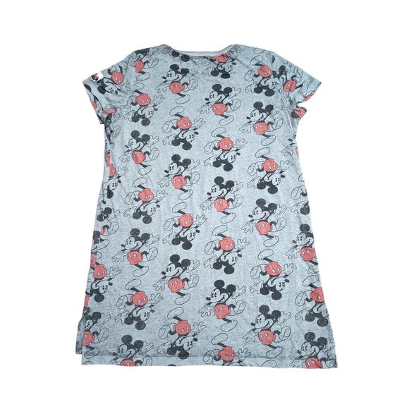 Disney Mickey Mouse All Over Print Short Sleeve Sleep Shirt Womens L-XL - Picture 4 of 4